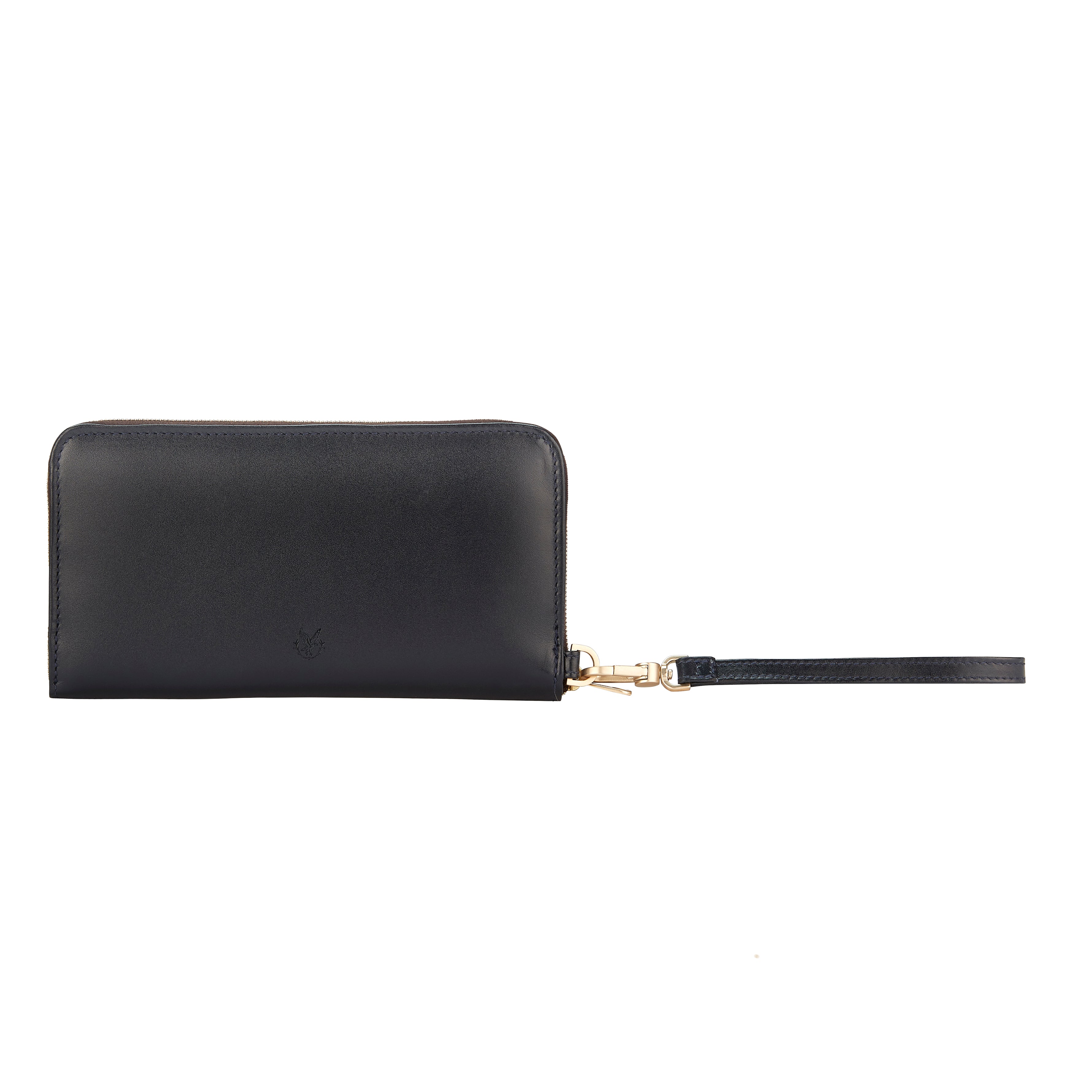 Black zip around online purse